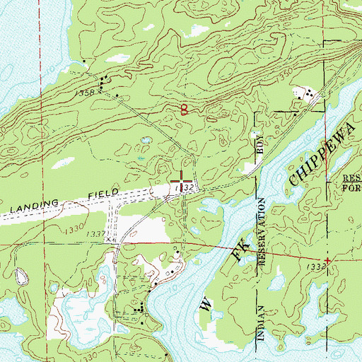 Topographic Map of Riverview School (historical), WI