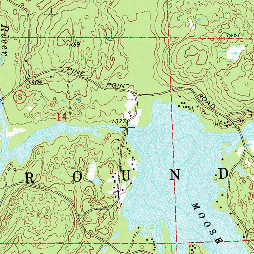 Topographic Map of West Fork Dam, WI