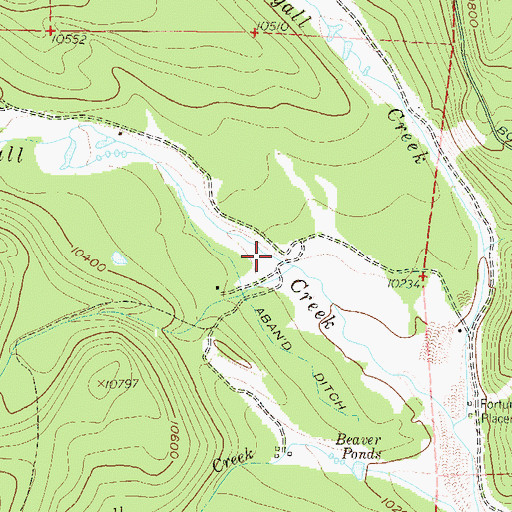 Topographic Map of Silverheels Creek, CO
