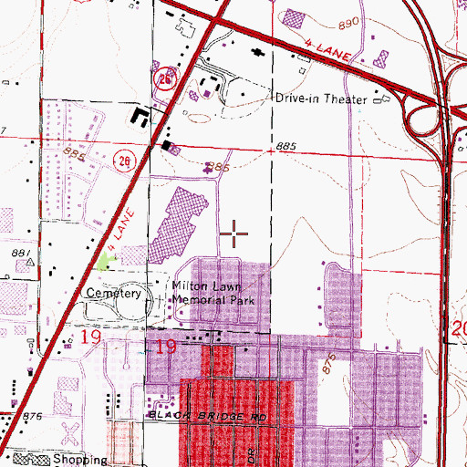 Topographic Map of Ardon Park, WI