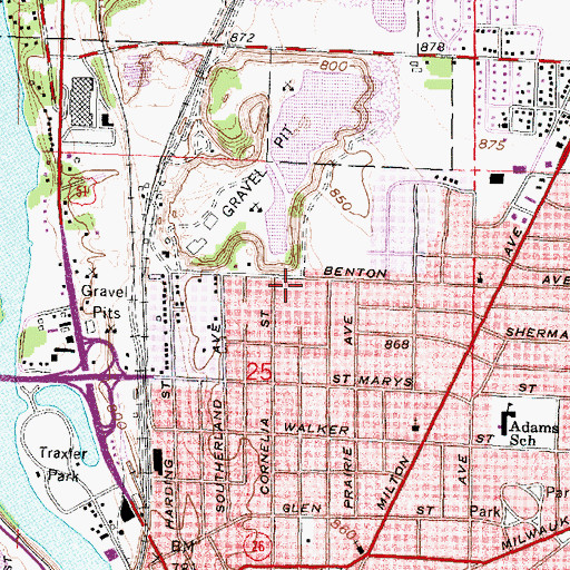 Topographic Map of Bible Truth Center, WI