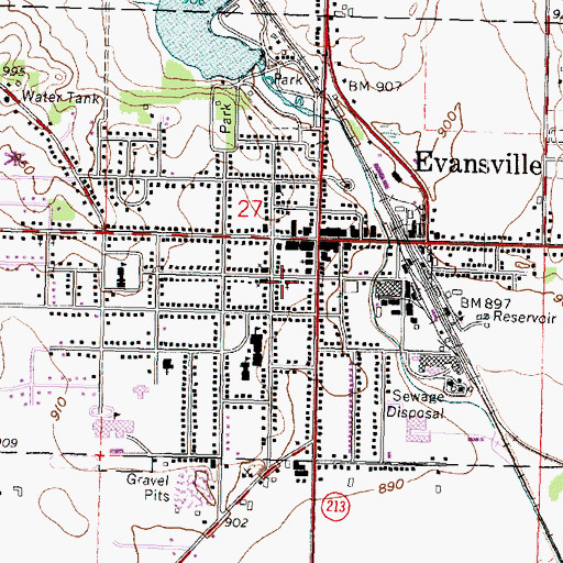 Topographic Map of Free Methodist Church (historical), WI