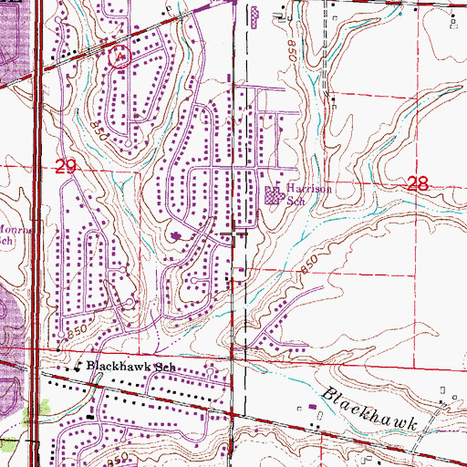 Topographic Map of Good Shepherd Lutheran Church, WI