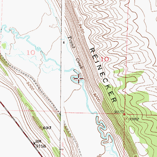 Topographic Map of Trout Creek, CO