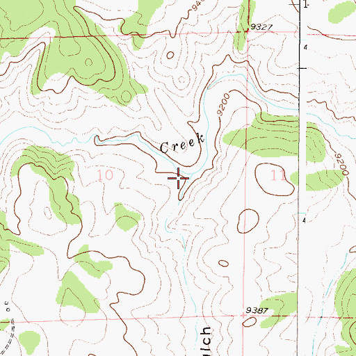 Topographic Map of Park Gulch, CO