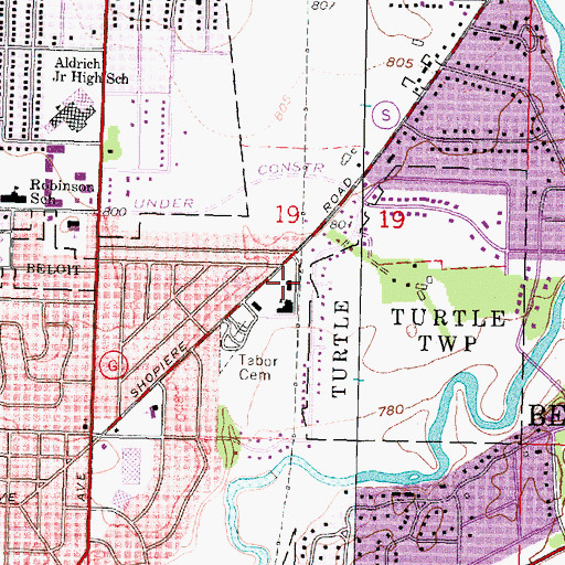 Topographic Map of Our Lady of the Assumption Roman Catholic Church, WI