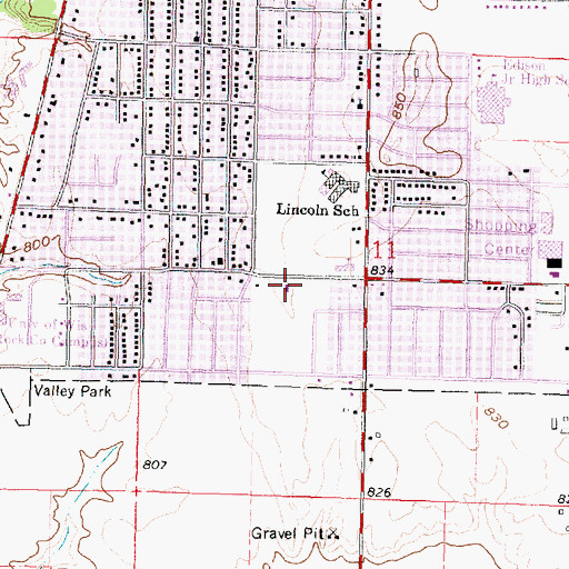 Topographic Map of Our Savior Lutheran Church, WI