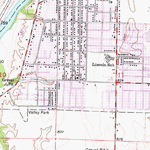 Topographic Map of River Valley Park, WI