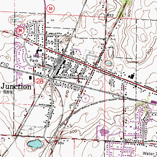 Topographic Map of Seventh Day Adventist Church, WI