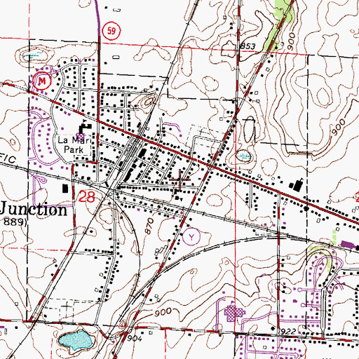 Topographic Map of Seventh Day Baptist Church, WI