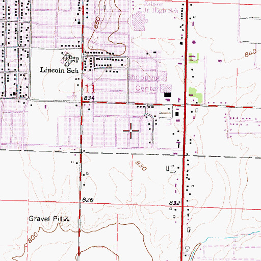 Topographic Map of South Gate Park, WI