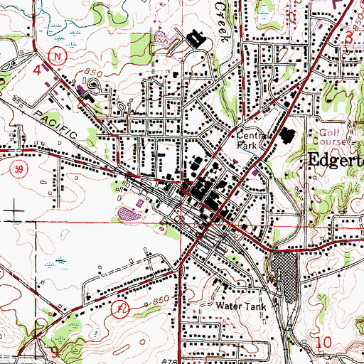 Topographic Map of Tobacco City Museum, WI