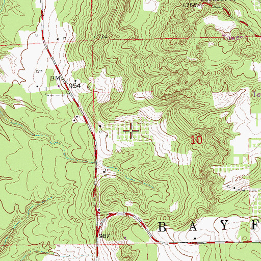 Topographic Map of Highland Valley Orchard, WI