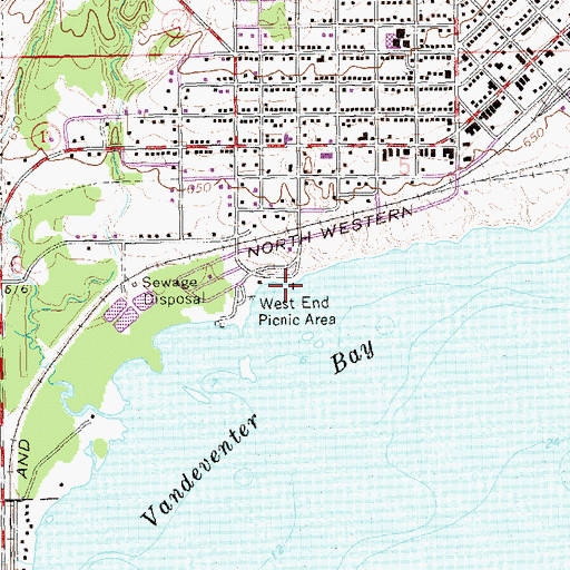 Topographic Map of Wikdal Memorial Boat Landing, WI