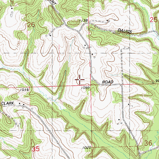 Topographic Map of Darrow School (historical), WI