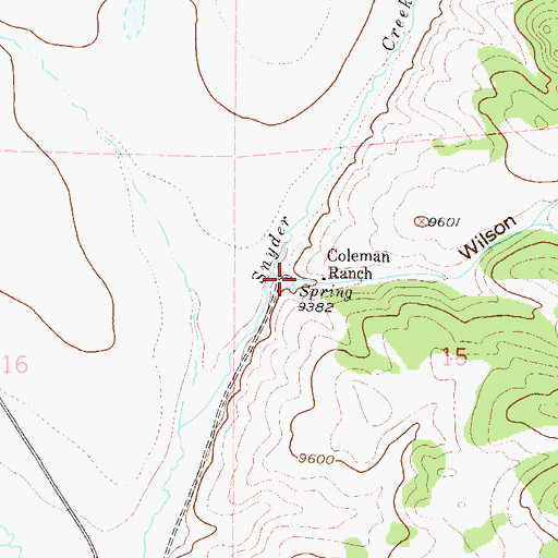 Topographic Map of Wilson Gulch, CO