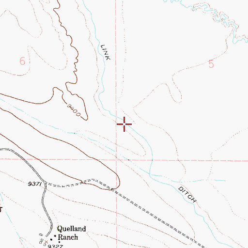 Topographic Map of Link Ditch, CO