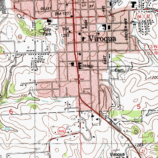 Topographic Map of The Church of Jesus Christ of Latter Day Saints, WI