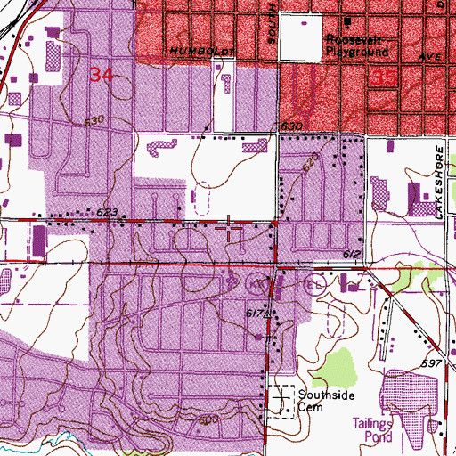 Topographic Map of Bethany Reformed Church, WI