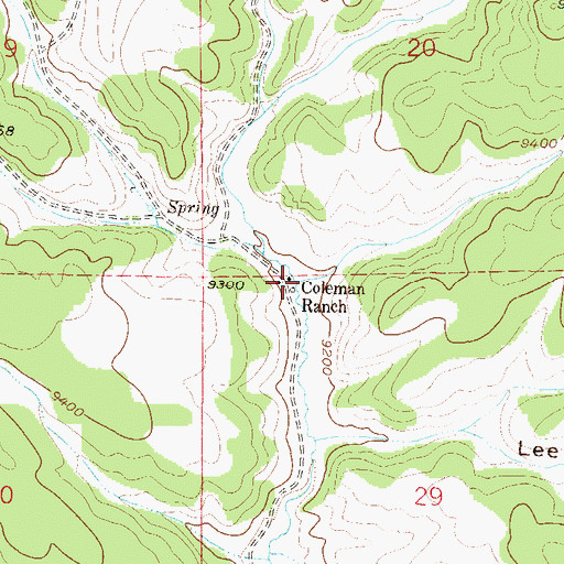 Topographic Map of Dunlap Gulch, CO