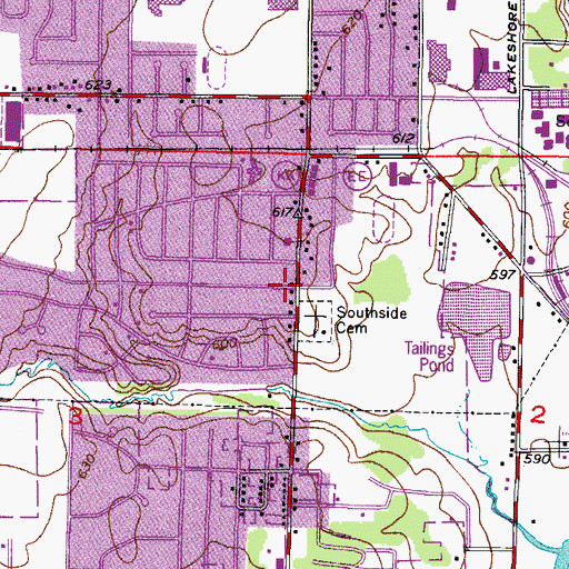 Topographic Map of Christ Lutheran Church, WI