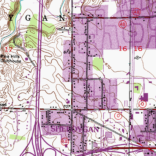 Topographic Map of The Church of Jesus Christ of Latter Day Saints, WI