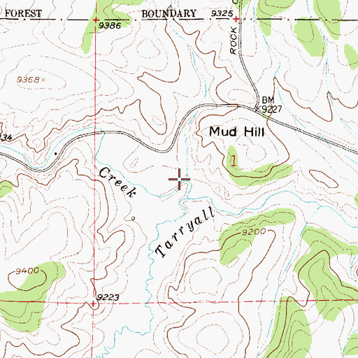 Topographic Map of Mud Gulch, CO