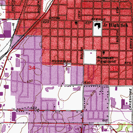 Topographic Map of Immaculate Conception Catholic Church, WI
