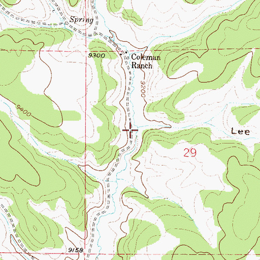 Topographic Map of Lee Gulch, CO