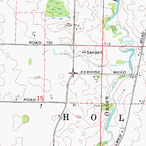 Topographic Map of River Valley School (historical), WI