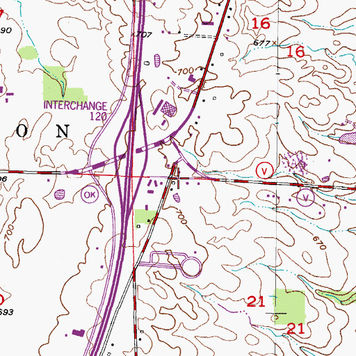 Topographic Map of Trinity Lutheran Church, WI