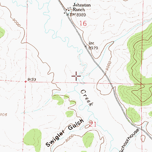 Topographic Map of Old House Creek, CO