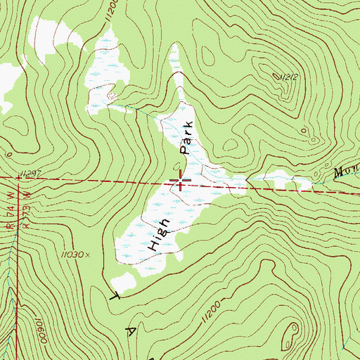 Topographic Map of High Park, CO
