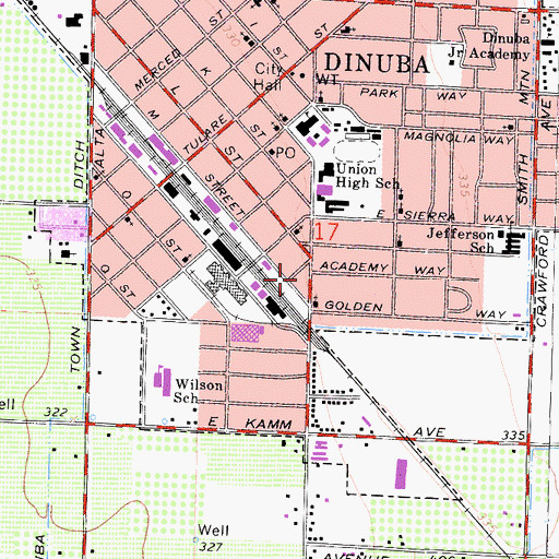 Topographic Map of College Park, CA