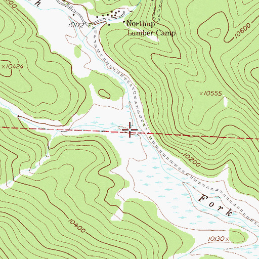 Topographic Map of Monkey Creek, CO