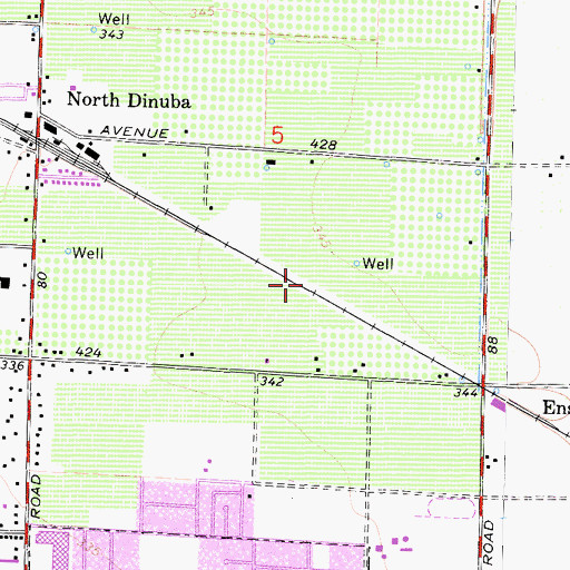 Topographic Map of Church of God, CA