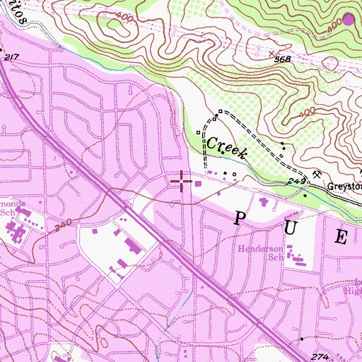 Topographic Map of Almaden Valley United Methodist Church, CA