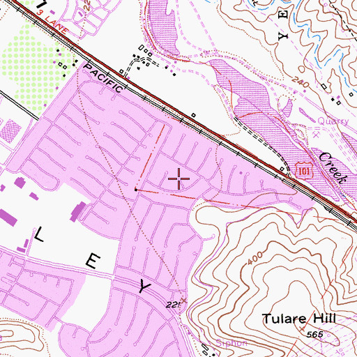 Topographic Map of Alvirez Field, CA