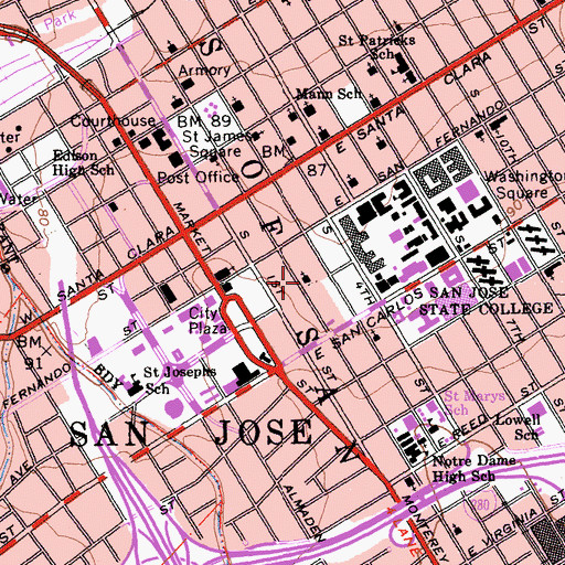 Topographic Map of Apostolic Movement in the Name Church, CA