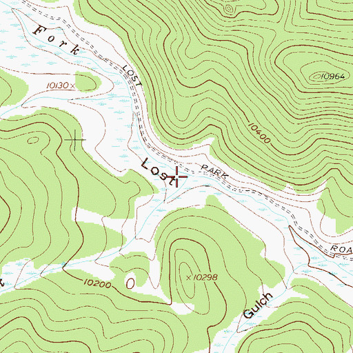 Topographic Map of Bonis Creek, CO