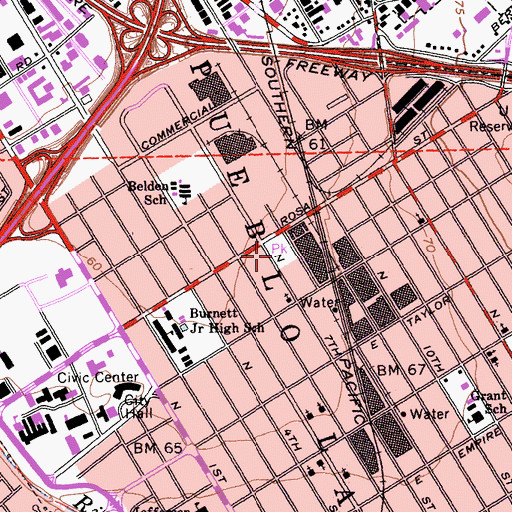Topographic Map of Bernal Park, CA