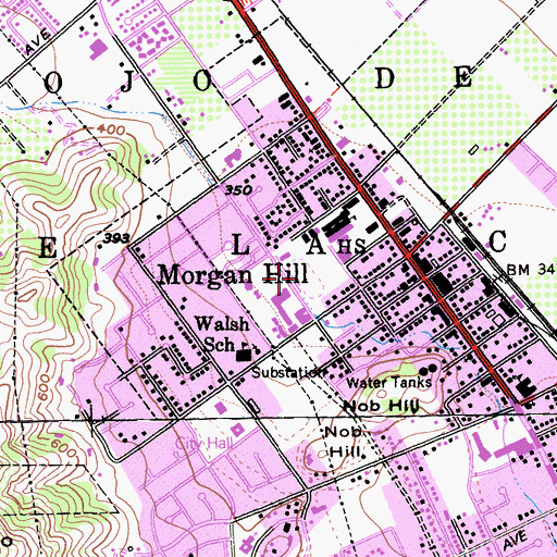 Topographic Map of Britton Field, CA