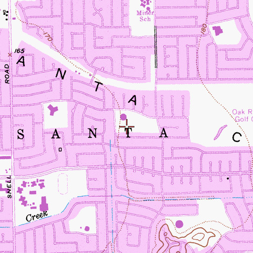 Topographic Map of Calero Park, CA