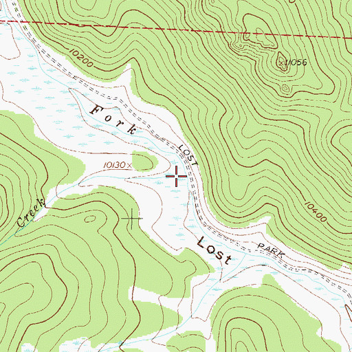 Topographic Map of No Name Creek, CO