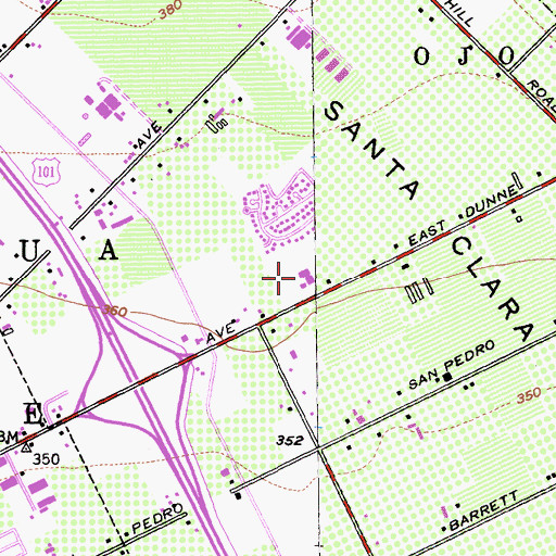 Topographic Map of The Church of Jesus Christ of Latter Day Saints, CA