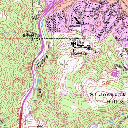 Topographic Map of Domaine M Marion Winery, CA