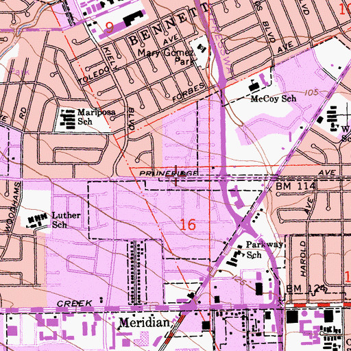 Topographic Map of Evangelical Free Church, CA