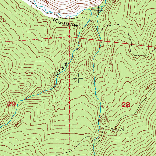 Topographic Map of Pine Ridge Trail, CO