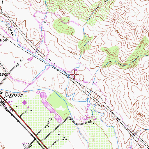 Topographic Map of Field Sports County Park, CA