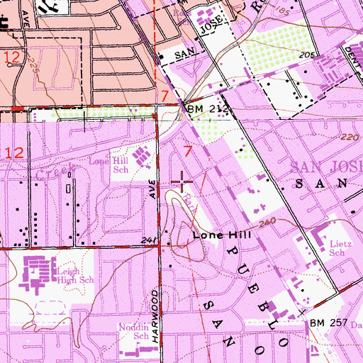 Topographic Map of Heartside Church, CA